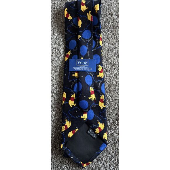 Exquisite Apparel Bother Free Day Winnie The Pooh Midnight Blue Tie - Picture 2 of 4